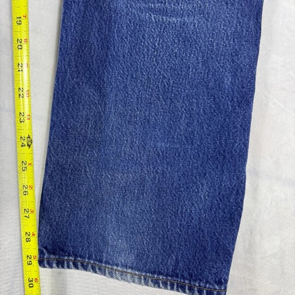 Levi's 501 Mens Straight Leg Jeans Blue Denim Faded 5-Pocket Outdoor Size 36x29 - Picture 15 of 16